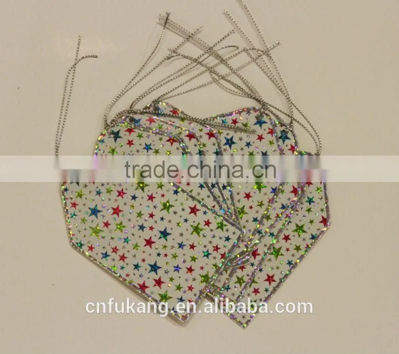 ASDA Shine Star Christmas Tags with string