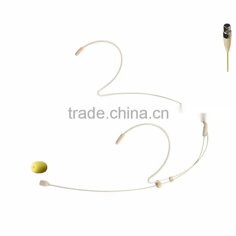 Freeboss HS-21S2-L6A 4 Pin Mini XLR Plug Omni Directional Electret Condenser Headset Microphone