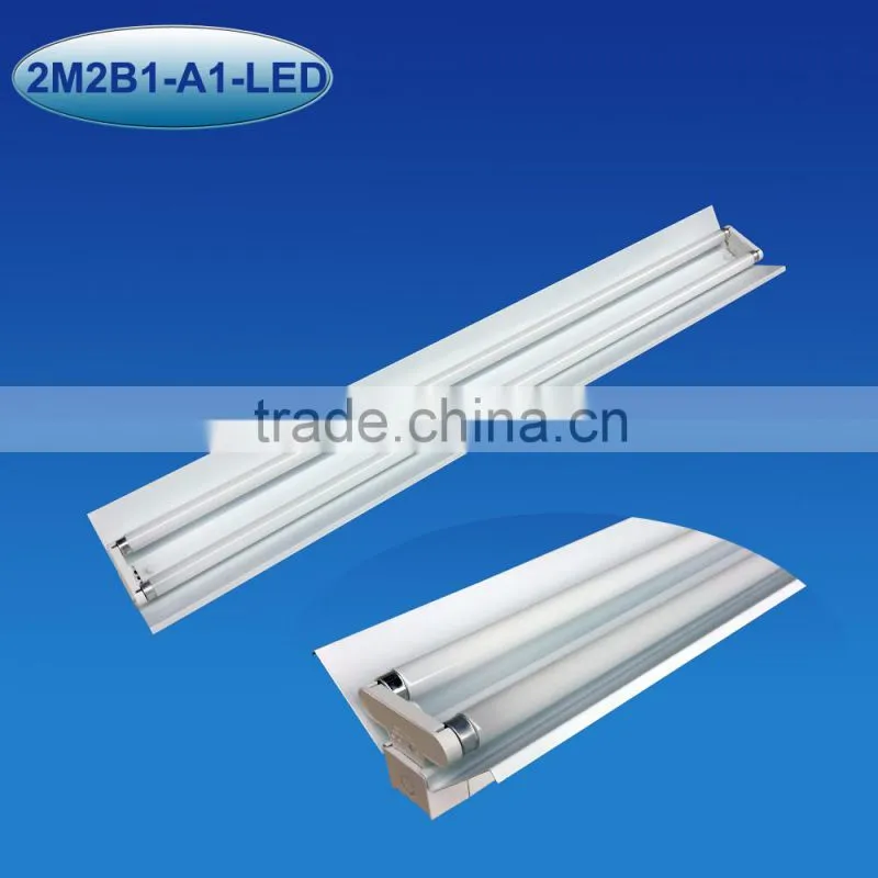 LED lamp fixture 2x1.5M, led 5ft double fixture with reflector