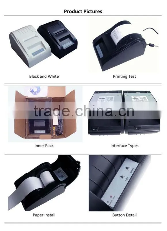 Thermal receipt printer with USB+Paralle port from Zijiang