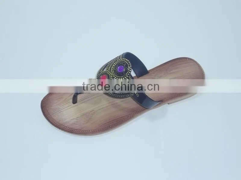 2015 PVC PCU Ladies Shoes Flipflops slippers