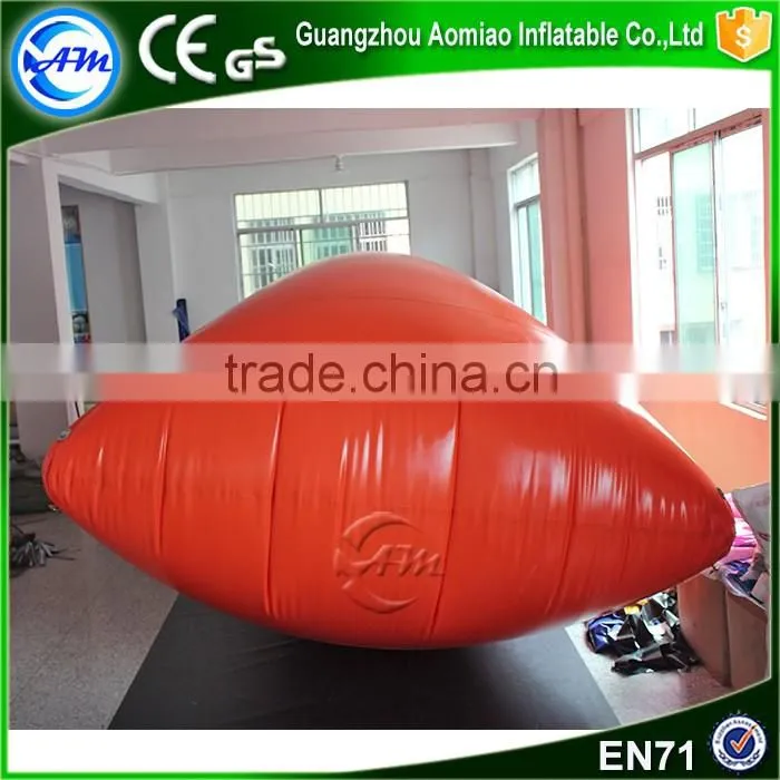 New style orange inflatable water catapult blob,water jumping pillow