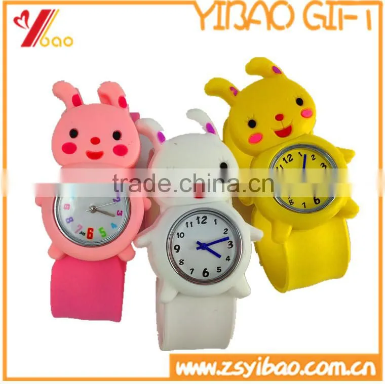 Lovely animal of silicone slap watch for kids