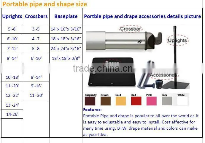 outdoor pipe and drape for party / pipe and drape