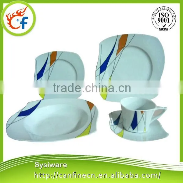 30pcs square dinner set for chile ,30pcs round dinner set for peru,