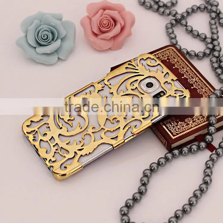 Hollow shape hard plastic phone cases for Samsung S6 Edge