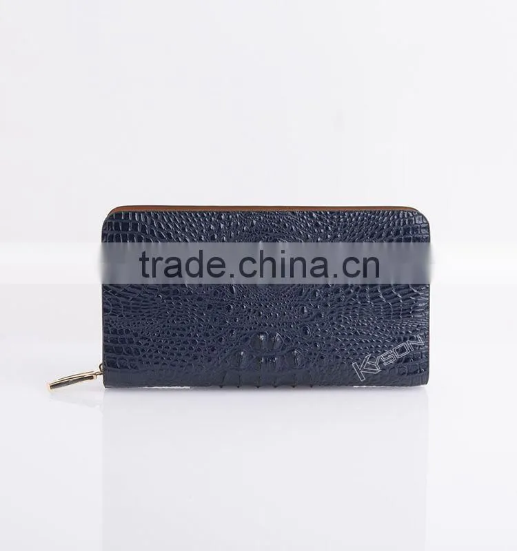 2015 new emboss brand latest design genuine leather men purses