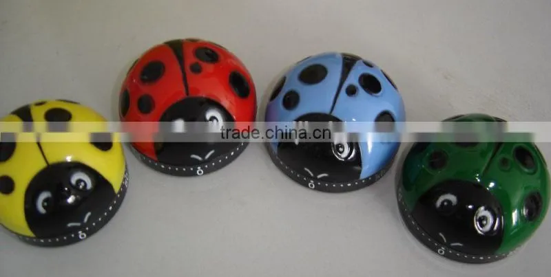 China supplier beetle shape mechanical kitchen timer