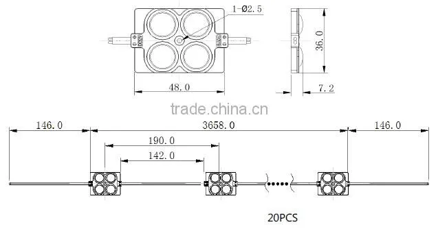 led lens module with Al substrate dc12v constant current
