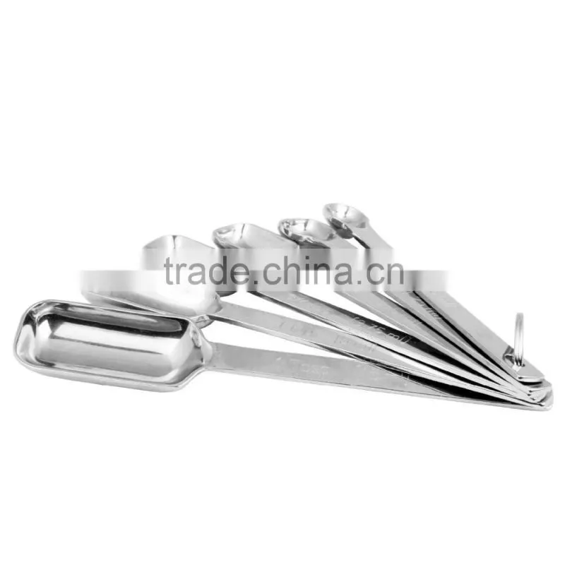 Premium Quality Measuring Cups and Spoon Stainless Steel 11 Piece Stackable Set by KitchenMade