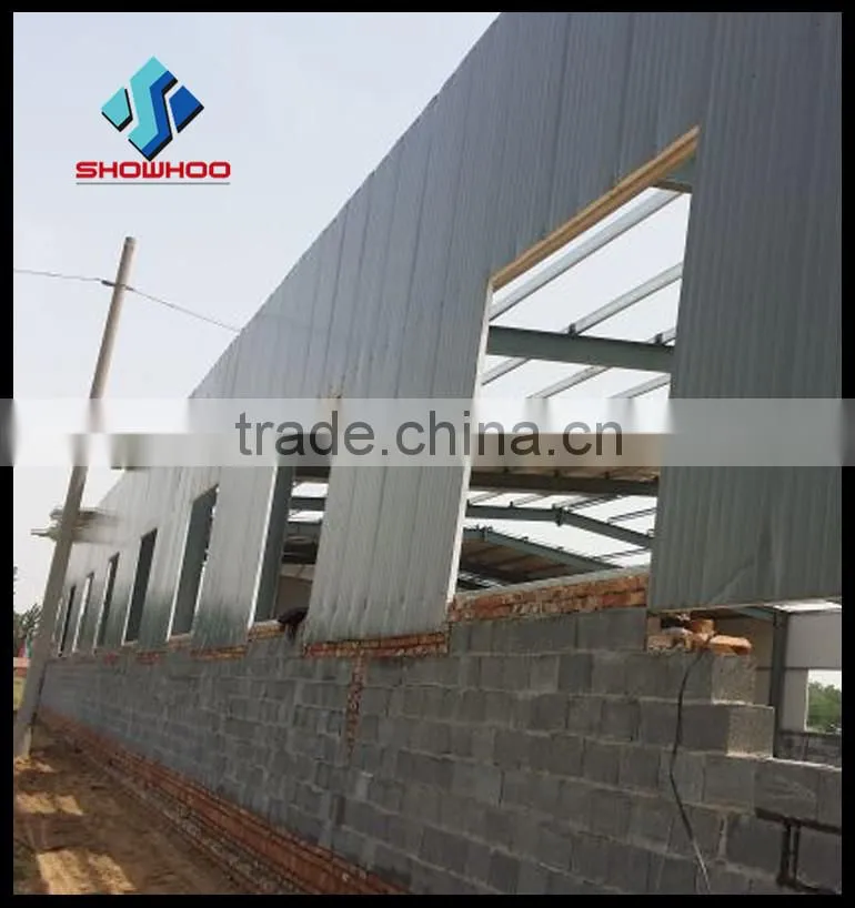china lagar span space frame prefabricated steel structure warehouse