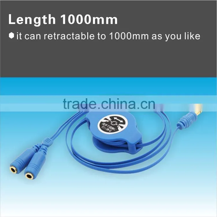 3.5mm audio cable with volume control