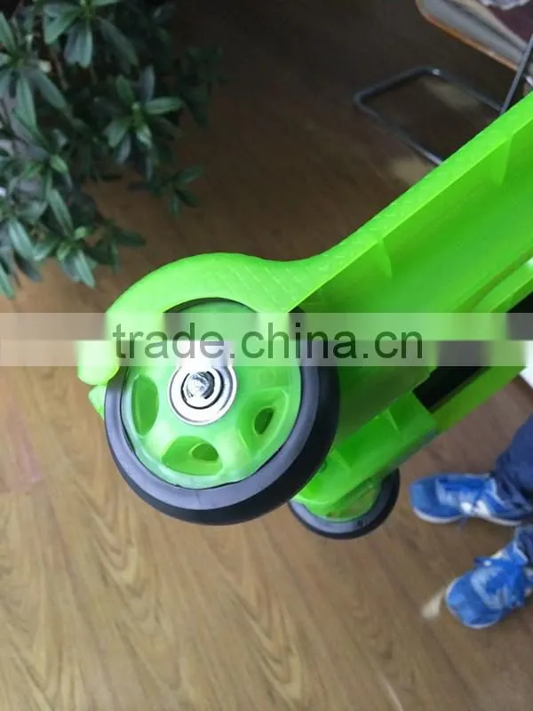 Plastic portable folding trolley