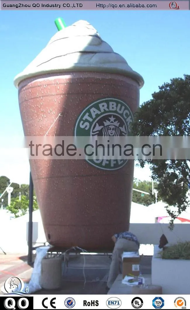 Cheap high quality advertising inflatable beer bottle / cup for sale