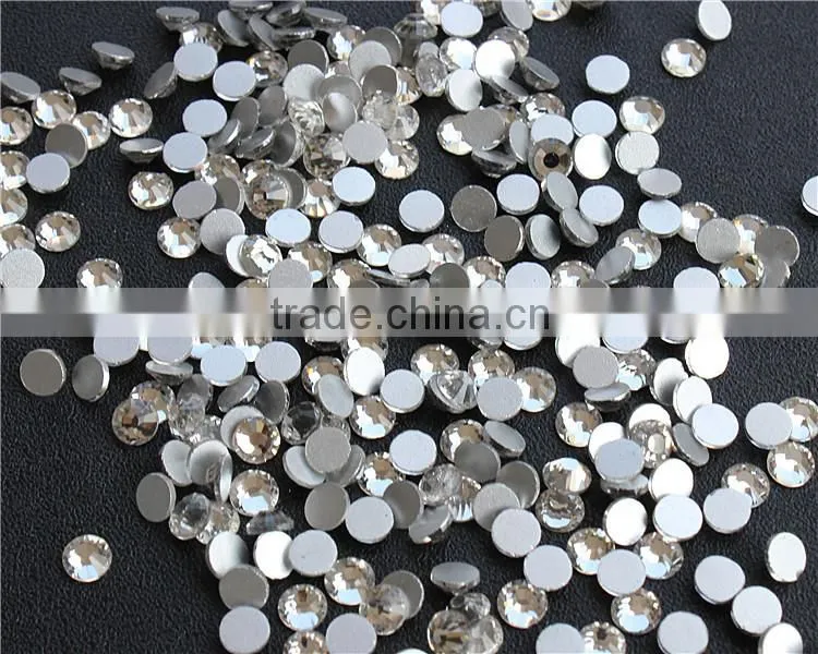 White Clear 1440pieces/bag Shining Flatback Non Hotfix Glue on Rhinestones Nail Art Crystal