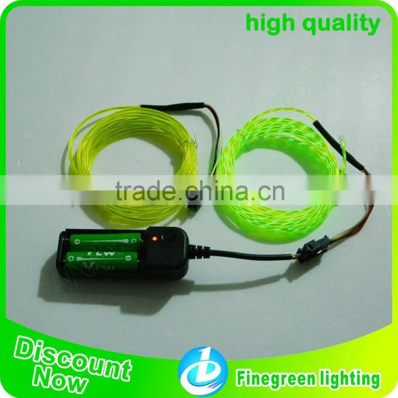 2.3mm el wire,shenzhen finegreen lighting best el wire factory, el wire maker
