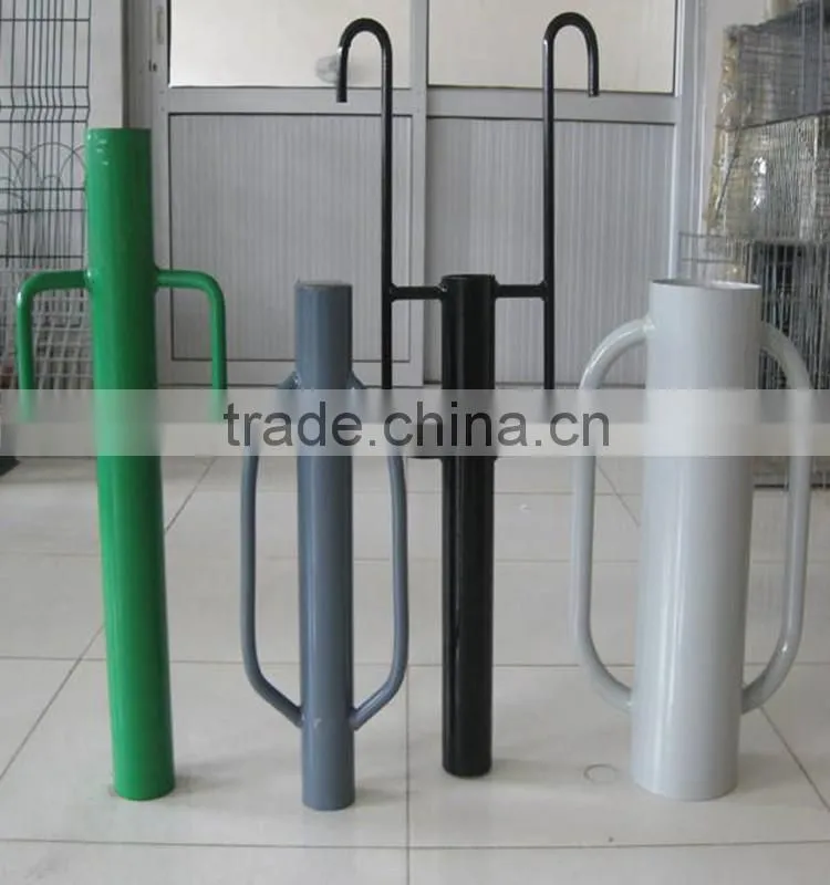 cheap powder coated manual hand fence post driver