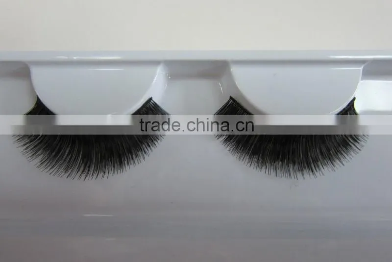Top quality private label human hair false strip eyelash