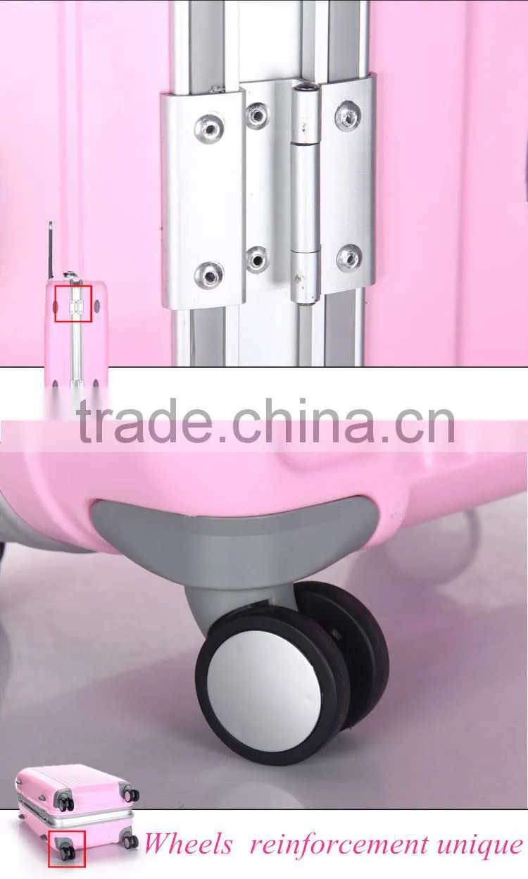 Colorful PC travel trolley hard shell luggage
