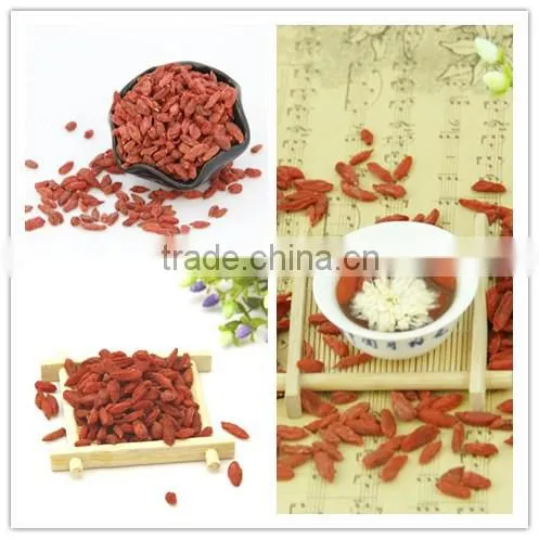 Medicinal edible healthy Goji berries fruit Ningxia medlar Dried Gou Qi Zi Boxthorn fruit