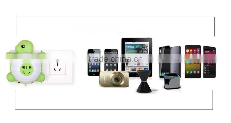 Multifunction Double USB charging jacks voice control led Lamp
