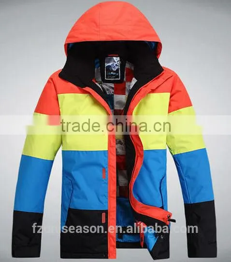 Colorful waterproof couple hoodie sport jacket