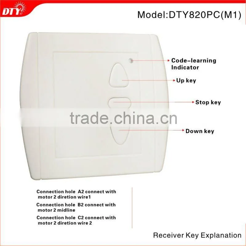 Multi-channel wireless remote control for Tubular motor