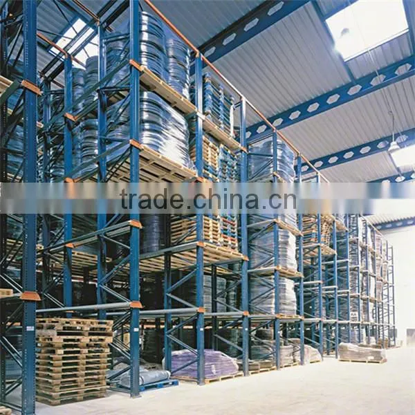 cold storage equipment drive through Steel shelves stacked