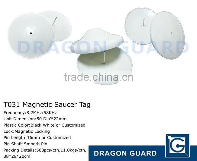 EAS AM/RF round hard tags RF Anti-theft Detection tag rf hard tag