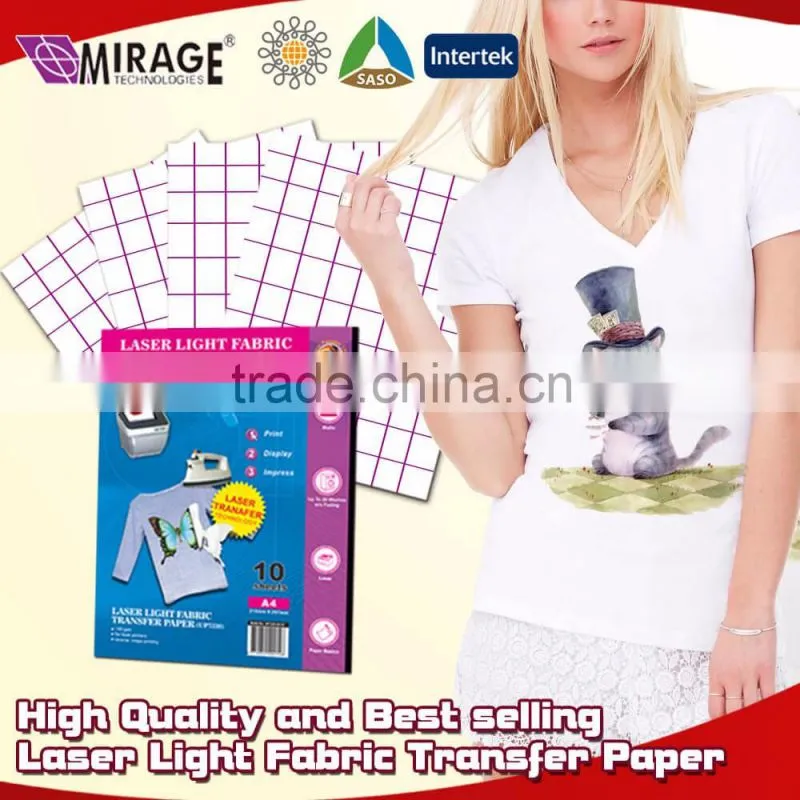 High Quality And Best Selling Laser Light Fabric Transfer Paper