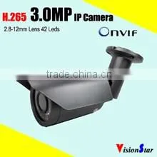 Outdoor home surveillance monitoring system security 3mp hi3516d ip ir dome camera