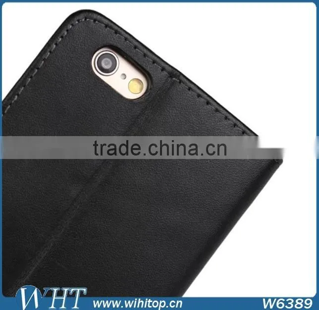 Luxury Genuine Leather Cover Case For iPhone 6 Plus 5.5 Inch Wholesale Case