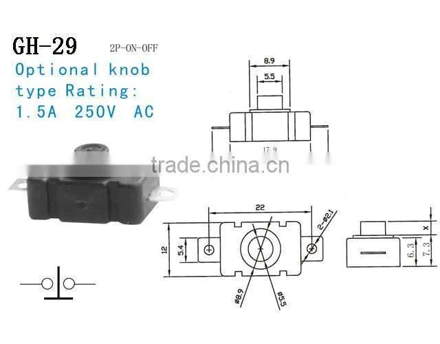 Superior quality push botton switch