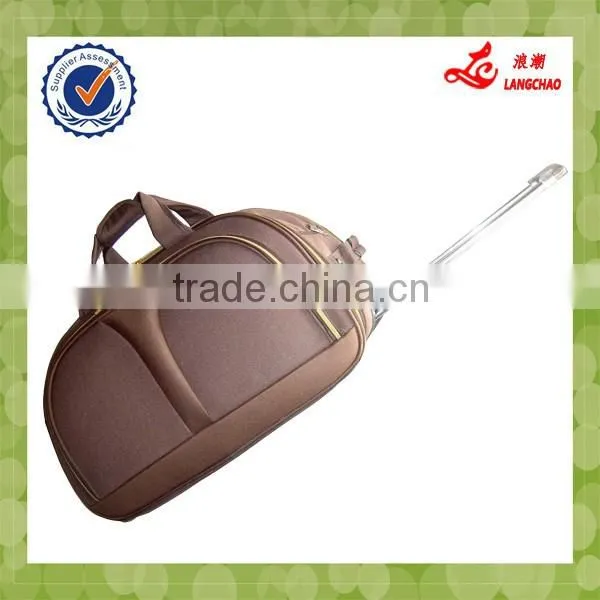 Cheap Bag High Quality Nylon Waterproof Material Durable Wheel Trolley Duffle Bag