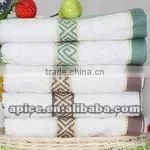 microfiber solid satin jacquard bath towel