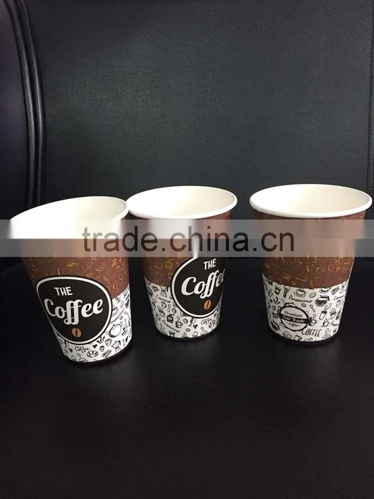 custom printed paper coffee cups take away coffee cups hot drinking paper cup 8oz