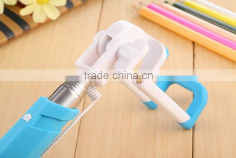Whole Sale Mini Portable Colourful Rainbow Selfie Stick