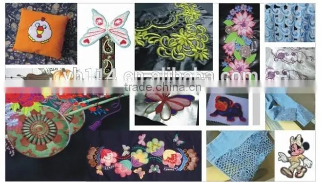 different head machine embroidering machine 4 heads needles embroidering machine