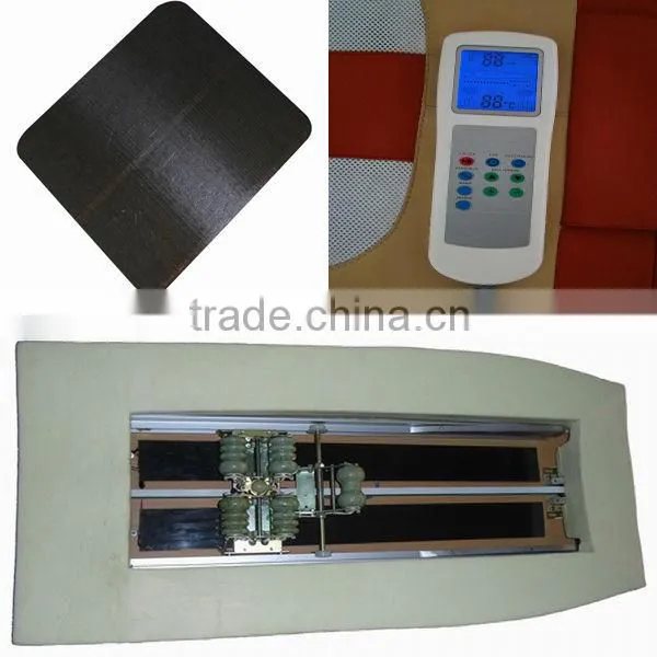 China Cheap AC 110-120V/220-240V Leisure Portable Folding Auto Electric Magnetic Thermal Warm Jade Roller Massage Table for Sale