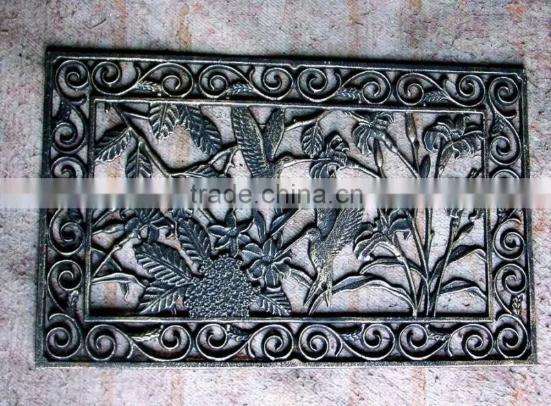 cast iron metal doormat rectangle