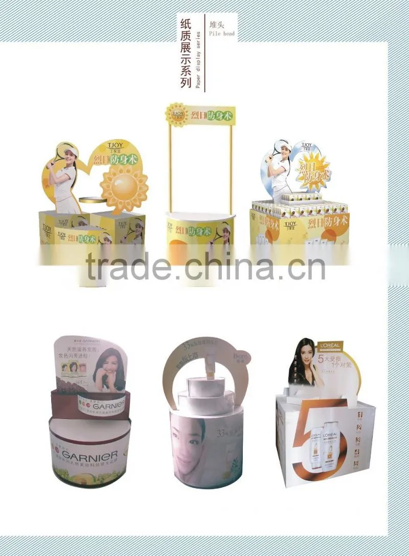 Promotion stacking display rack for supermarket