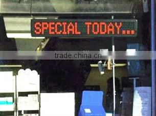 5V P7.62-7*80+Dot matrix module+Animation+White frame+English message display board+ LED moving message display+Bus/ Car display