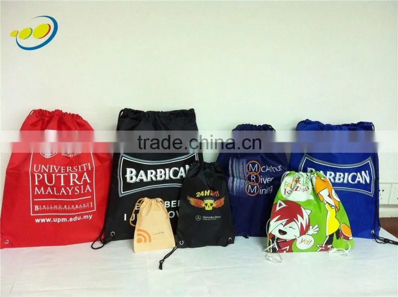 cheap wholesale promotional custom gym sack bag with logo