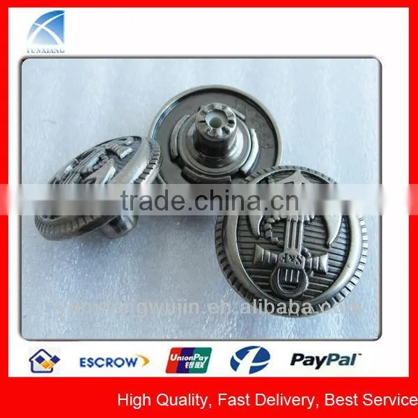 YX2894 Decorative Zinc Alloy Tack Jeans Buttons