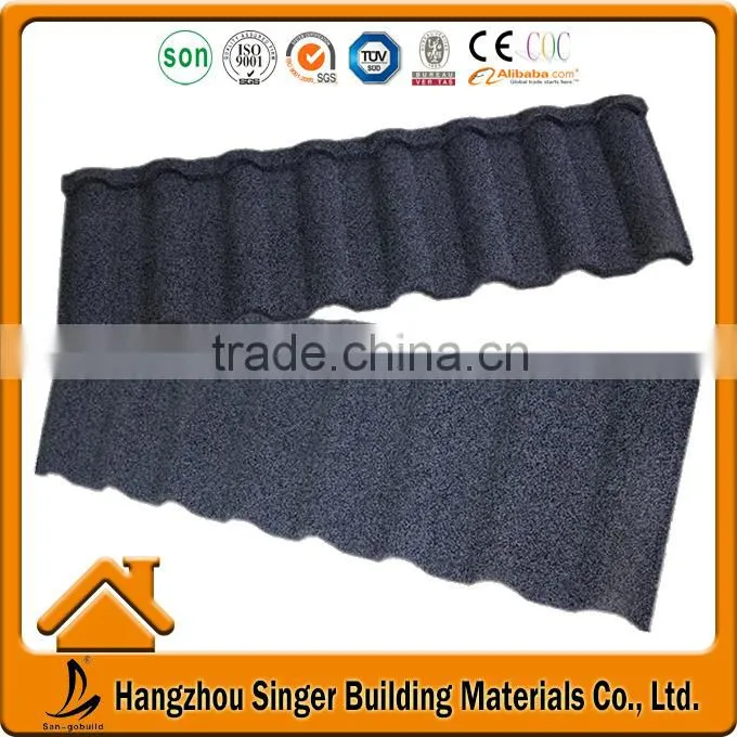 Stone Coated Metal Roofing Tile And Roof Gutter Factory