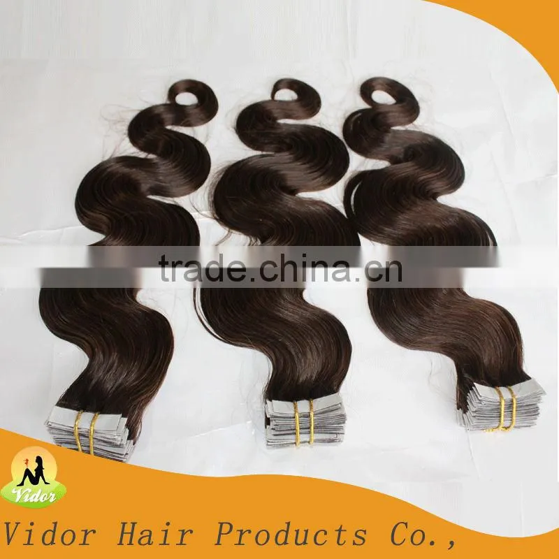 Oem 5a Brazilian Virgin Hair Body Wave Style 26 Inches Tape Human Hair Extensions