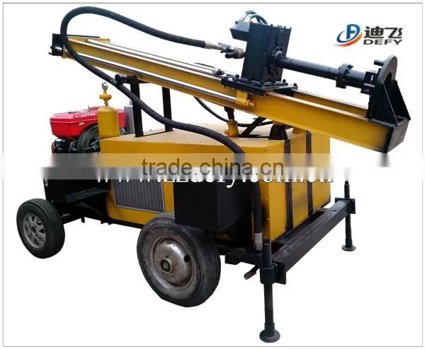 full hydraulic trailer mounted mining blasting drilling rig for sale