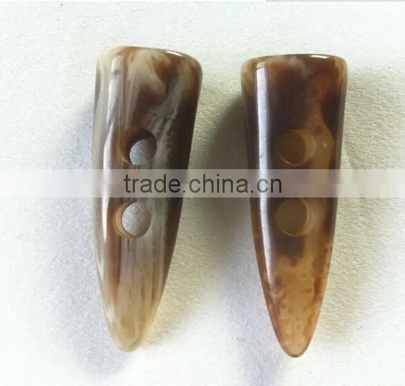 Coat Plastic Horn Toggle Button
