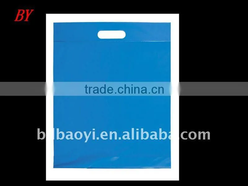 Die cut handle plastic packaging bag alibaba China