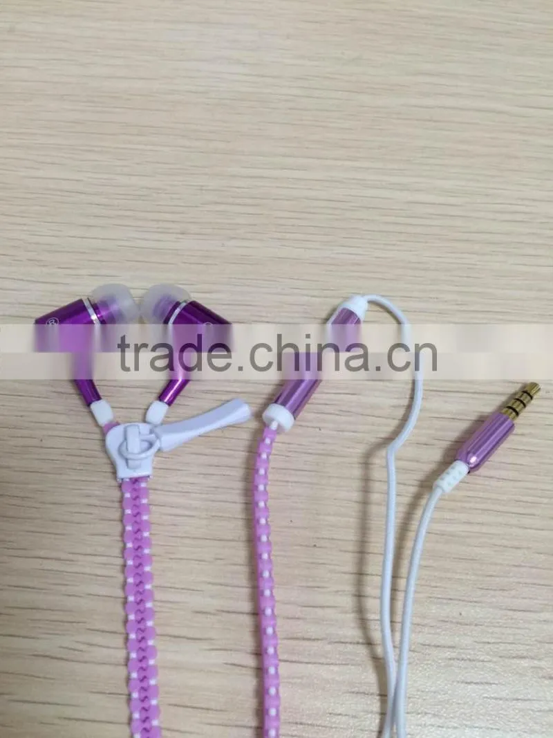 free samples factory promotion zip earphone